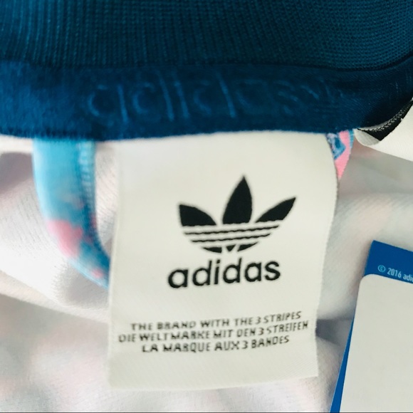 ADIDAS Rare GEODE Agate Marble Print JACKET Child Size S - Picture 7 of 16